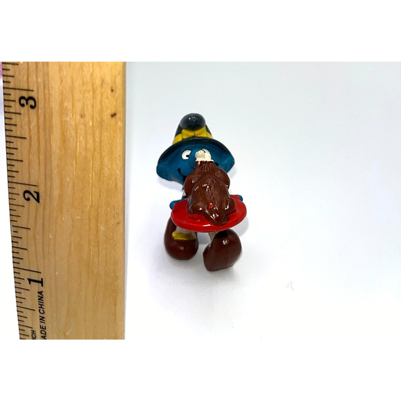 Vintage Pilgrim Thanksgiving Smurf Vintage Smurfs Cake Topper Gag Gift Cupcake - Picture 11 of 11